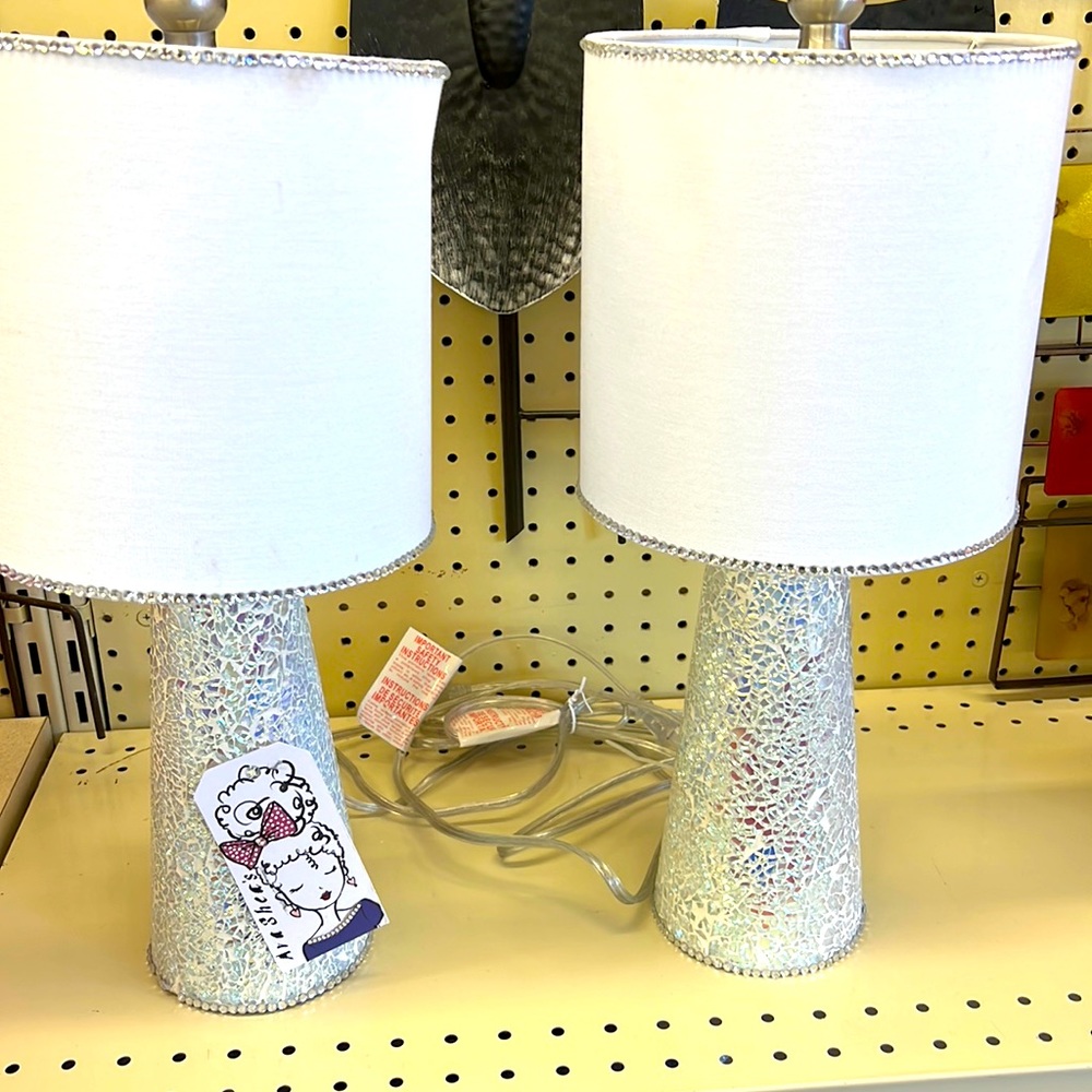 Bling lamps pair